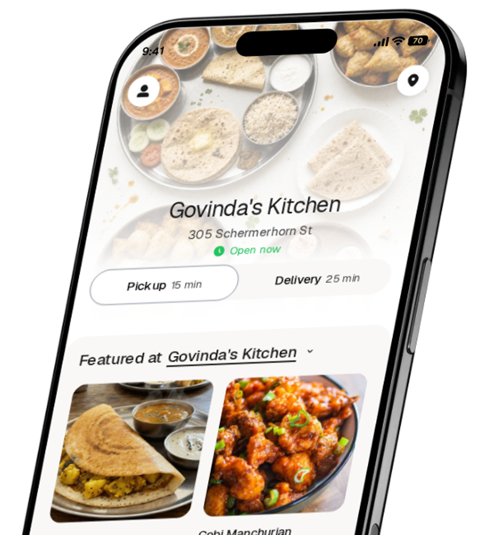 Govinda's Kitchen app preview